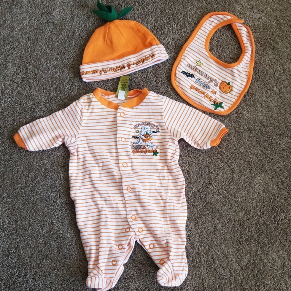 Newborn Halloween 3 Piece Outfit+Bonus Bib